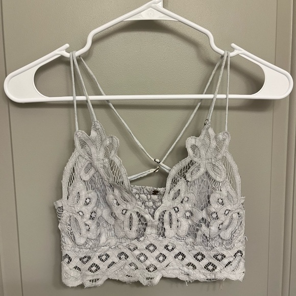 Free People Other - Free People size small grey lace bralette